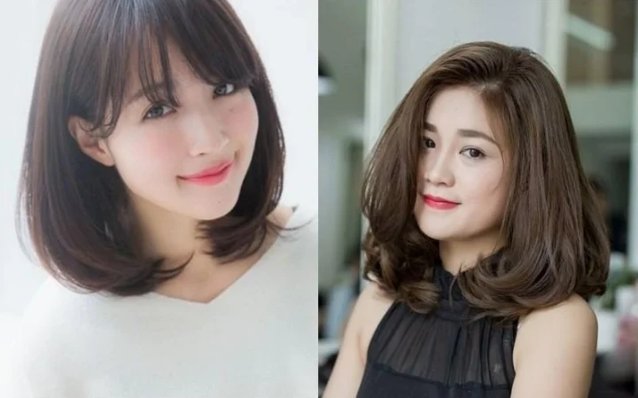 Tóc Uốn Cụp 2026: Xu Hướng Mới, Kiểu Dáng Hút Hồn Cho Phái Đẹp Cô gái với mái tóc uốn cụp ngang vai mềm mại