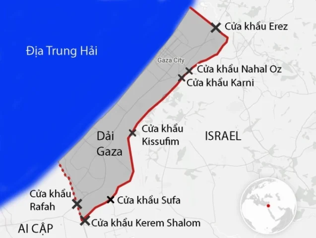 Cửa khẩu Rafah tại Dải Gaza