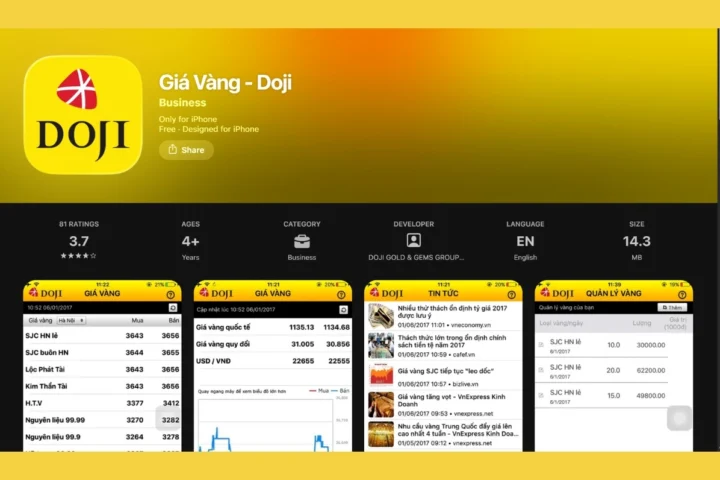 App Theo Dõi Giá Vàng 2026: Cập Nhật Nhanh, Phân Tích Sâu Giao diện một app theo dõi giá vàng hiển thị biểu đồ biến động