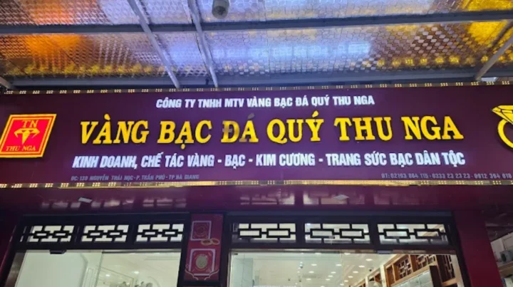 Hình ảnh minh họa các sản phẩm vàng bạc của Thu Nga
