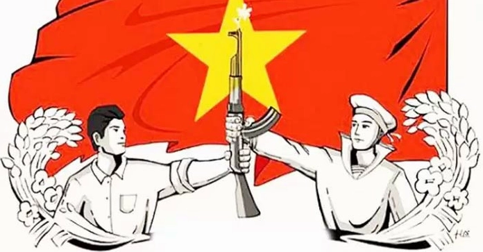 Hình ảnh minh họa khái niệm lòng yêu nước