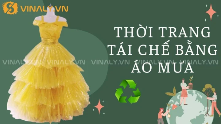 Hình ảnh minh họa thời trang tái chế bằng áo mưa