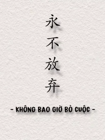 Hình xăm chữ Hán ý nghĩa