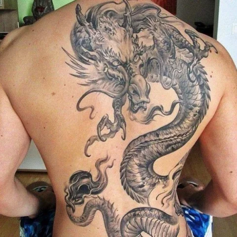 Hình xăm rồng phương Tây oai vệ