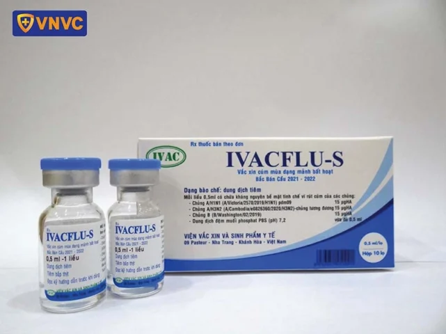 Vacxin Cúm Của Nước Nào Tốt Nhất? So Sánh Chi Tiết 2026 Hộp thuốc vacxin cúm Ivacflu-S của Việt Nam