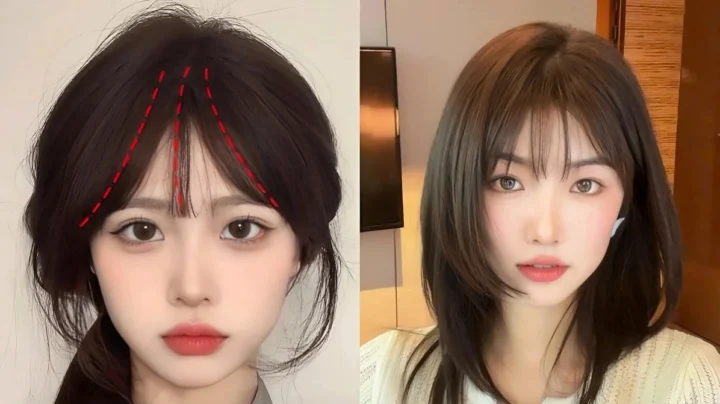 Hướng dẫn cắt mái thưa pháp tại nhà