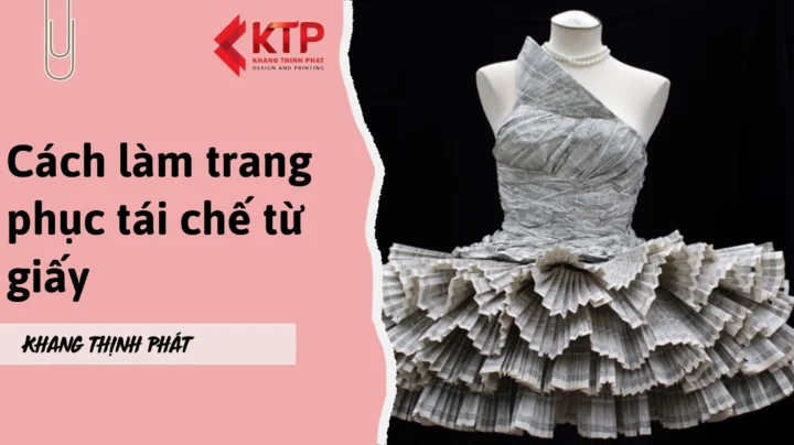 Hướng dẫn làm trang phục tái chế từ giấy báo