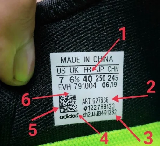 Bí quyết check giày Adidas chính hãng chuẩn 2026 Kiểm tra tem giày Adidas chính hãng