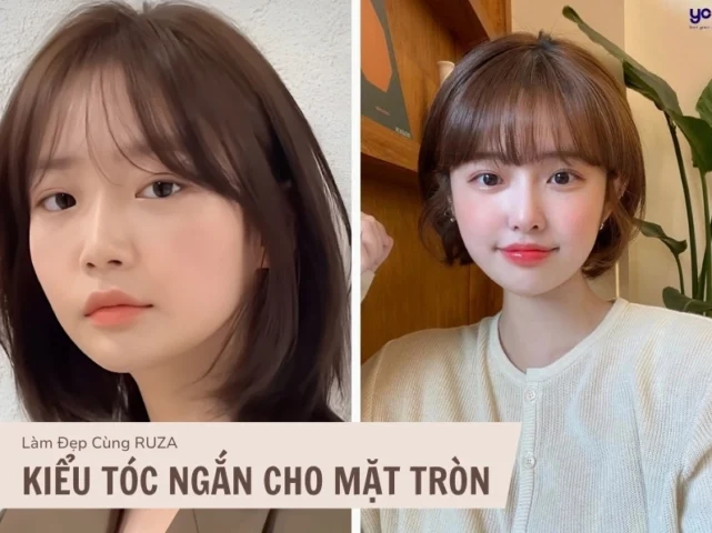 Bí Quyết Chọn Kiểu Tóc Ngắn Cho Nữ Mặt Tròn Hoàn Hảo 2026 Kiểu tóc ngắn mái bay cho nữ mặt tròn