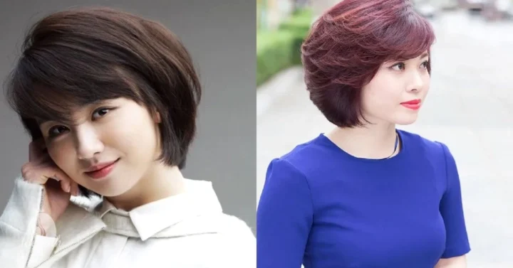 Kiểu tóc Pixie ngắn phồng cho phụ nữ trung niên