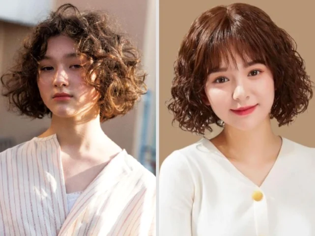 Kiểu tóc uốn chữ c ngang vai cá tính