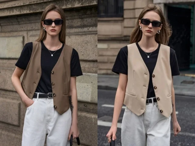 Layering áo gile nữ tạo phong cách ấn tượng