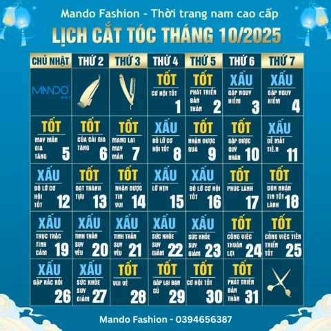Chọn Ngày Đẹp Cắt Tóc 2026: Bí Quyết Thu Hút May Mắn & Tài Lộc Lịch cắt tóc tháng 10