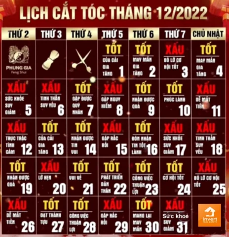 Chọn Ngày Đẹp Cắt Tóc 2026: Bí Quyết Thu Hút May Mắn & Tài Lộc Lịch cắt tóc tháng 12