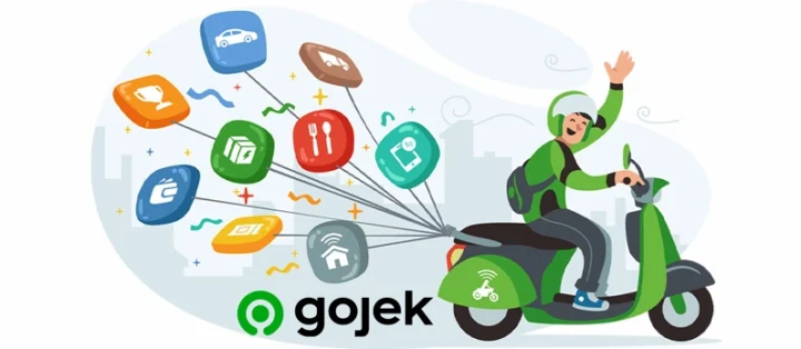 Gojek của nước nào? Hé lộ nguồn gốc và hành trình vươn ra thế giới Logo Gojek trên nền đỏ