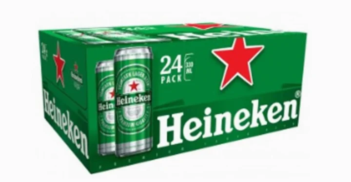 Logo và sản phẩm bia Heineken
