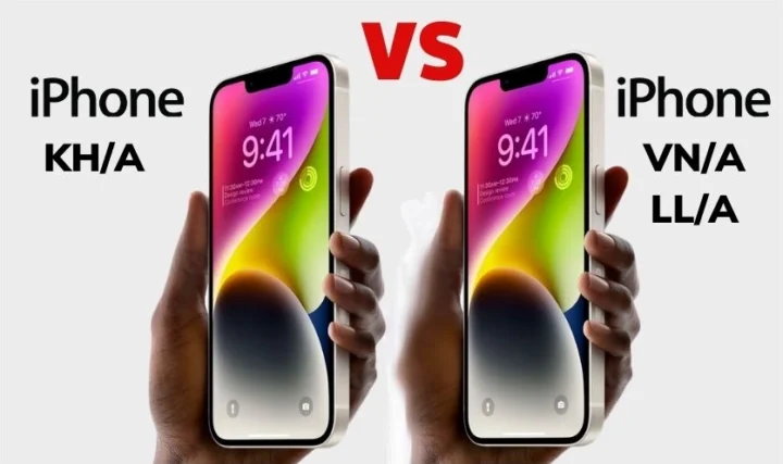 Mã hiệu iPhone KH/A trên vỏ hộp