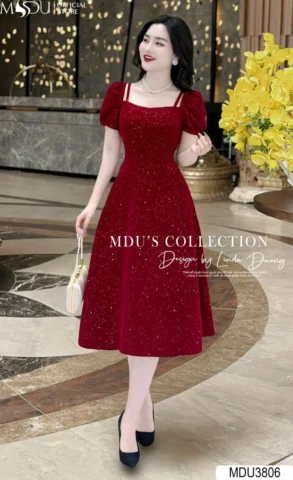 Mẫu Váy Đẹp 2026: Xu Hướng, Bí Quyết Chọn & Phối Đồ Thời Thượng Mẫu váy nhung thiết kế sang trọng