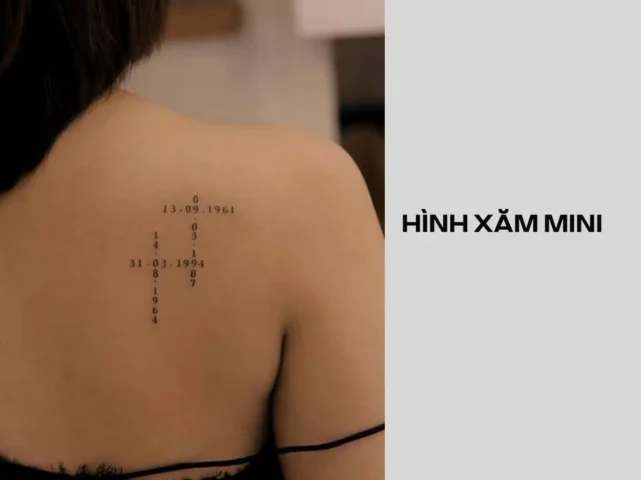 Mẫu xăm ngày sinh bằng số La Mã
