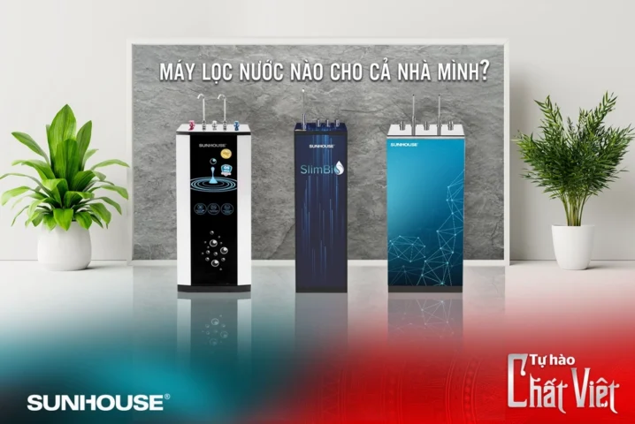 Tầm 5 triệu nên mua máy lọc nước nào 2026? Chọn lọc thông minh Máy lọc nước Sunhouse