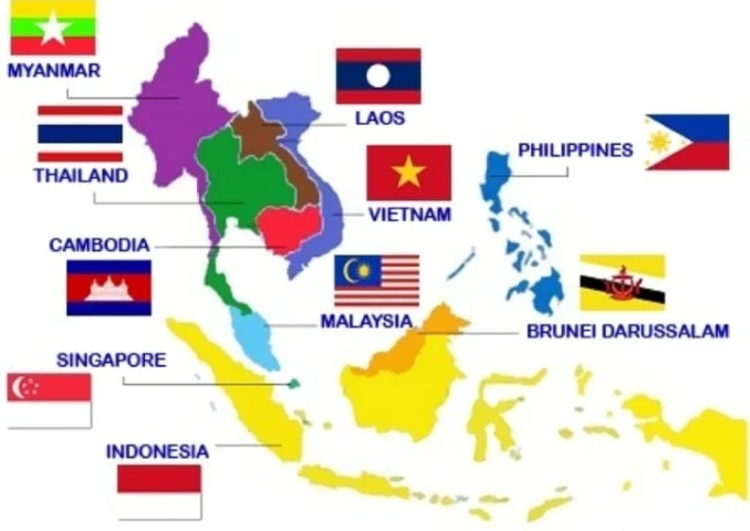 Minh họa các quốc gia Đông Nam Á