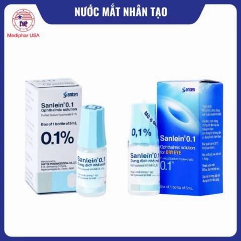 Nước mắt nhân tạo loại nào tốt nhất cho mắt bạn 2026? Người phụ nữ sử dụng nước mắt nhân tạo