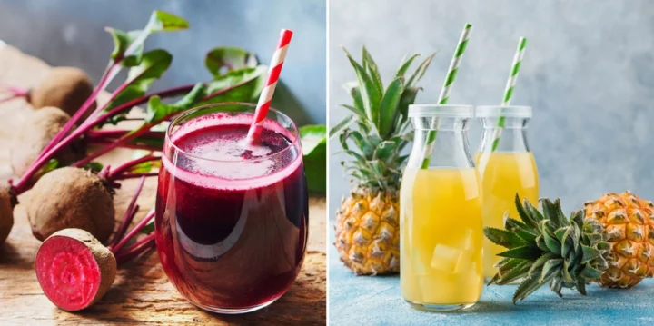 Nên uống nước ép củ dền khi nào? Khám phá thời điểm VÀNG Nguyên liệu làm nước ép củ dền gồm củ dền, táo, gừng