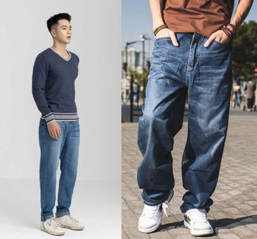 Nhiều kiểu quần thụng khác nhau