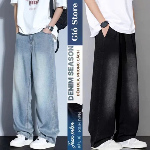 Quần Baggy Ống Rộng Nam: Xu Hướng 2026 & Cách Phối Đồ Chuẩn Phối đồ quần baggy ống rộng nam với áo thun