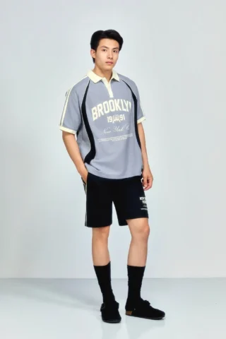 Set đồ polo nam với áo và quần short cá tính