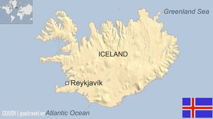 Toàn cảnh Iceland với núi non và sông băng