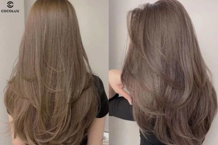 Tóc uốn nhẹ gợn sóng tự nhiên và quyến rũ