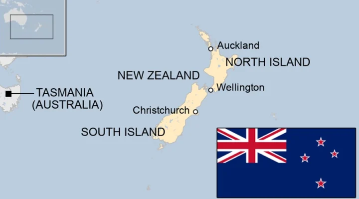 New Zealand ở châu nào? Khám phá vị trí địa lý và đặc điểm Bản đồ vị trí của New Zealand