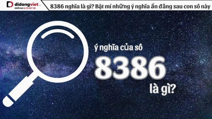 Biểu đồ ý nghĩa số 8386
