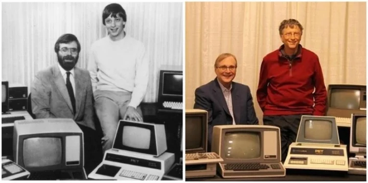 Bill Gates và Paul Allen thời trẻ