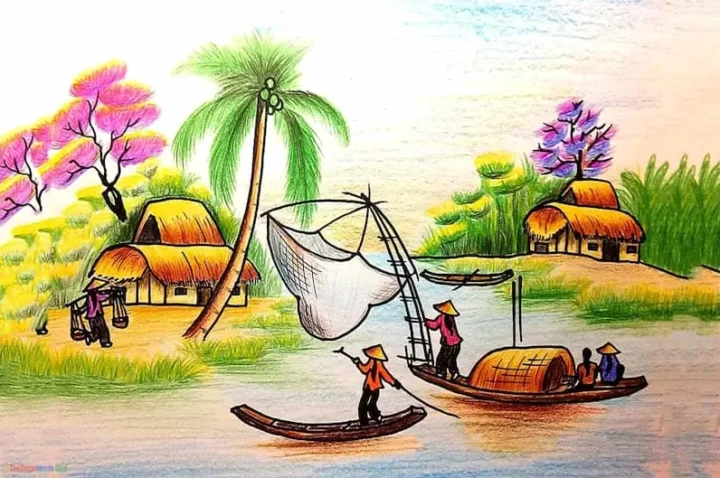 Bộ dụng cụ vẽ tranh cơ bản