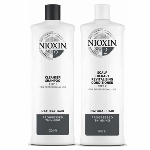 Nioxin System 2: Giải Pháp Toàn Diện Cho Tóc Mỏng Thưa 2026 Bộ sản phẩm Nioxin System 2 dung tích lớn