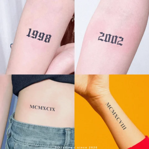 Hình Xăm Số Năm Sinh: Ý Nghĩa, Xu Hướng & Lưu Ý 2026 Bộ sưu tập các mẫu hình xăm số năm sinh đa dạng