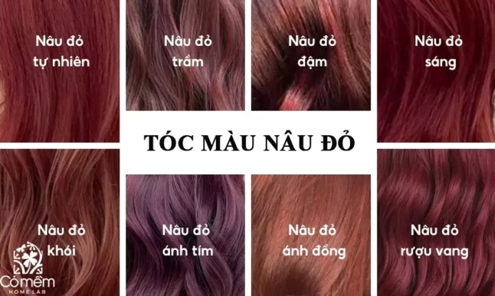 Nâu Đỏ Ánh Tím: Xu Hướng Tóc Nhuộm "Gây Thương Nhớ" Cuối 2026 Cận cảnh cấu trúc sợi tóc nâu đỏ ánh tím
