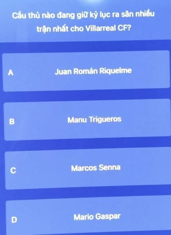 Cầu thủ Villarreal trong màu áo CLB