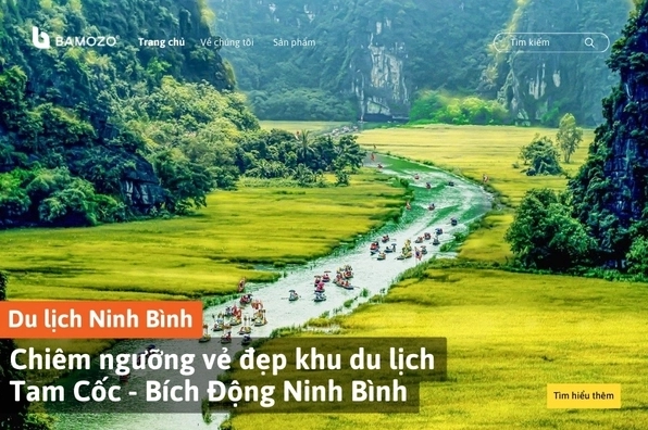 Tam Cốc Ninh Bình: Khám Phá Vẻ Đẹp "Vịnh Hạ Long Trên Cạn" 2026 Chùa Bích Động với kiến trúc cổ kính trên sườn núi
