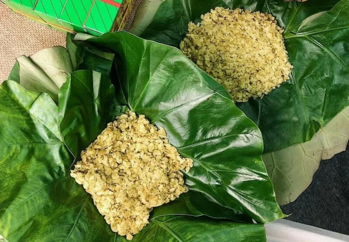 Cốm làng Vòng được đóng gói cẩn thận