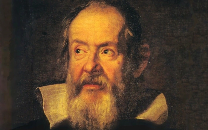 Galileo Galilei quan sát bầu trời với kính viễn vọng