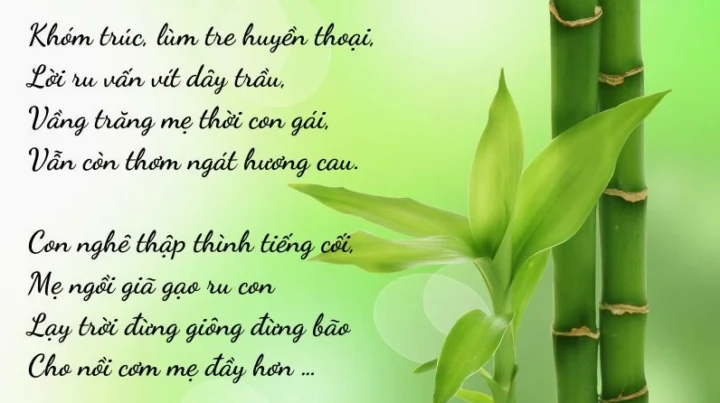 Giá trị tinh thần của lời mẹ hát