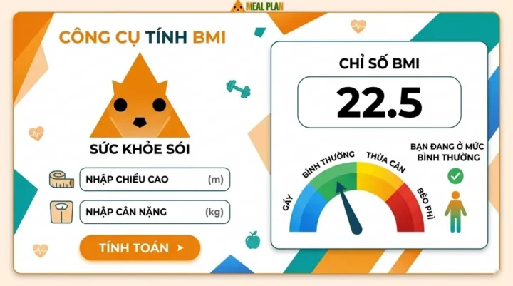 Công Cụ Tính BMI: Hướng Dẫn Chi Tiết và Lời Khuyên Từ Chuyên Gia 2026 Hình ảnh minh họa chế độ ăn uống lành mạnh