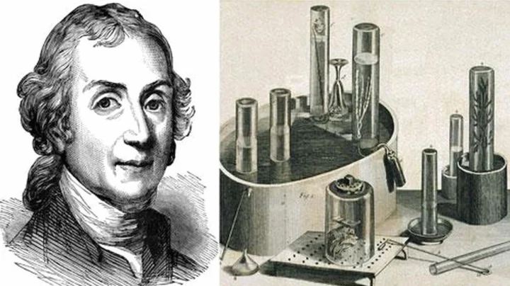 Ai là người tìm ra Oxygen? Hé lộ lịch sử khoa học Hình ảnh minh họa quá trình thu thập khí trong thí nghiệm hóa học
