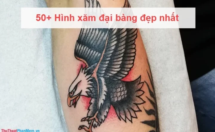Hình xăm đại bàng đơn giản trên vai
