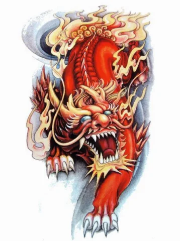 Hình Xăm Đầu Kỳ Lân Đẹp: Biểu Tượng Sức Mạnh và May Mắn 2026 Hình xăm đầu kỳ lân với chi tiết sắc nét và màu sắc sống động
