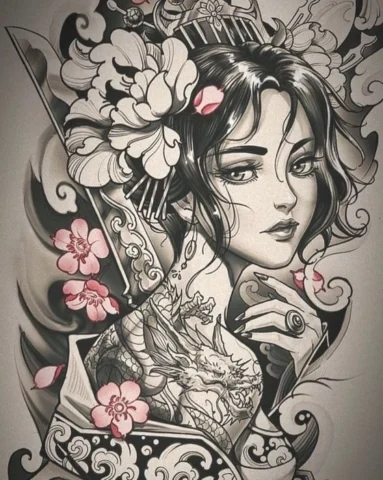 Hình Xăm Cô Gái Sexy: Nghệ Thuật Quyến Rũ Đầy Cá Tính Hình xăm cô gái sexy với phong cách tả thực