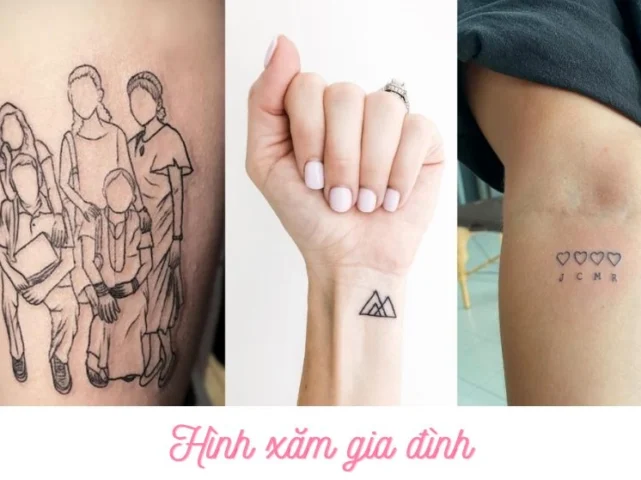 Hình xăm gia đình với các thành viên